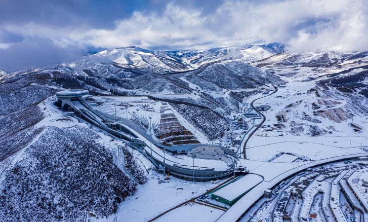 冬奧場館雪如意。馬曉龍攝